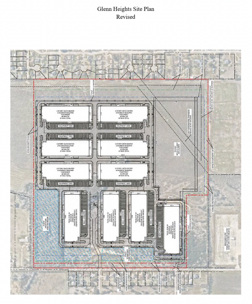 Glenn Heights Data Center Revised Site Plan