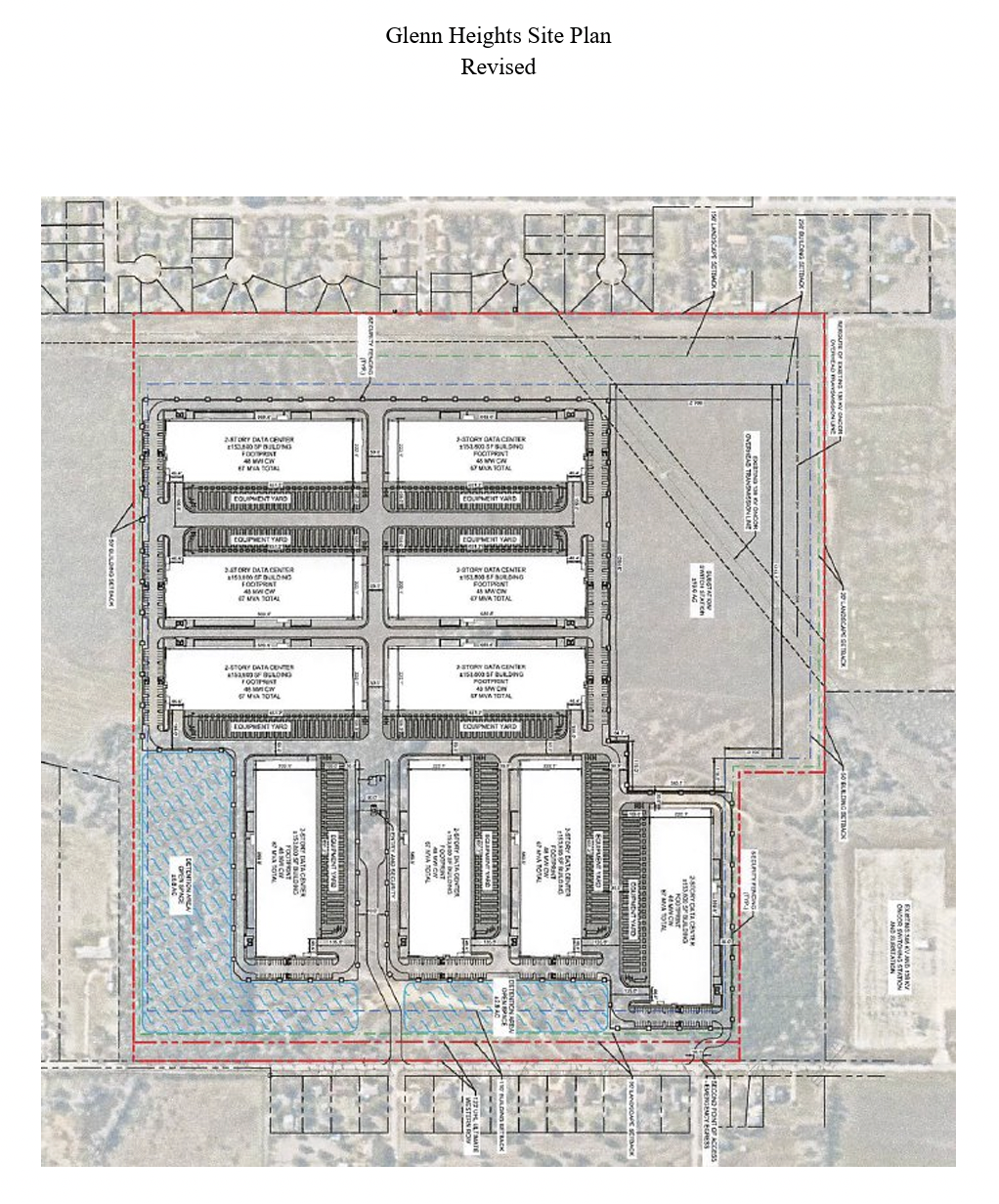 Glenn Heights Data Center Revised Site Plan