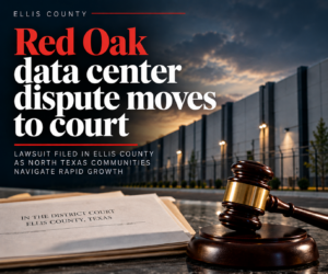 A Red Oak resident has sued the city over a data center